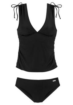 Lascana Tankini Bikini Set Damen schwarz