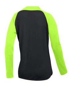 Rückansicht von Nike Academy Pro Drill Top Damen Funktionssweatshirt Damen schwarzgelbweiss