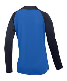 Rückansicht von Nike Academy Pro Drill Top Damen Funktionssweatshirt Damen blauweiss