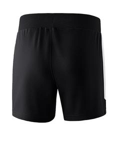 Rückansicht von Erima Squad Trainingsshort Damen Fußballshorts Damen schwarzweiss