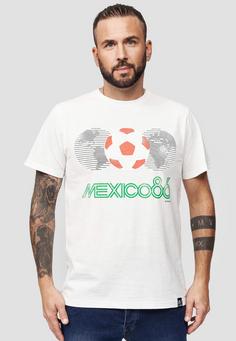 Rückansicht von Re:Covered FIFA World Cup 1986 Printshirt Herren Ecru