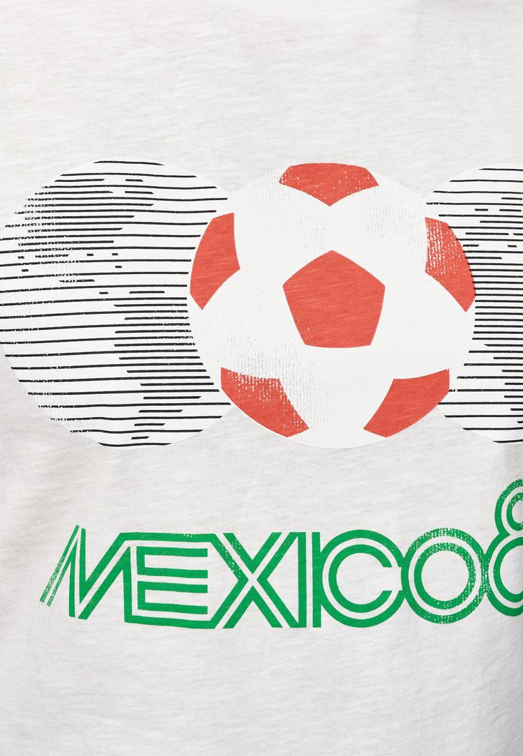 Re:Covered Re:Covered FIFA World Cup 1986 Printshirt Herren - Ecru - 1 | SportScheck