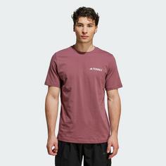 Rückansicht von adidas Terrex Graphic T-Shirt Funktionsshirt Herren Burgundy