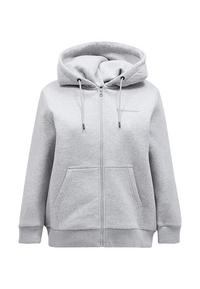 Peak Performance W Original Small Logo Zip Hood Sweatshirt Damen - GRAU