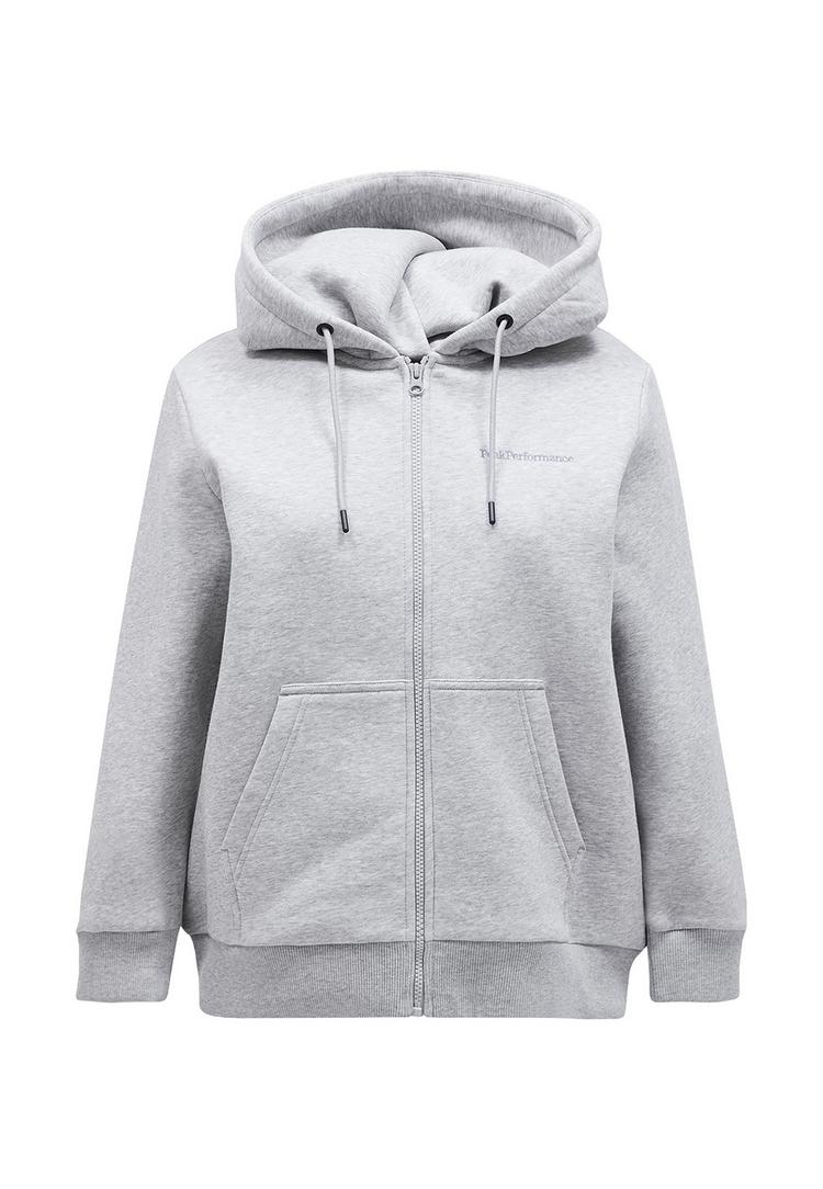 Peak Performance Peak Performance W Original Small Logo Zip Hood Sweatshirt Damen - GRAU - 0 | SportScheck