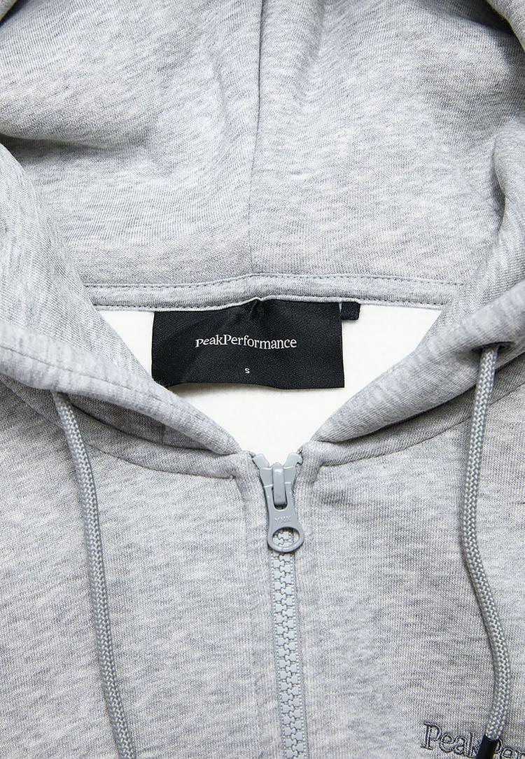Peak Performance Peak Performance W Original Small Logo Zip Hood Sweatshirt Damen - GRAU - 2 | SportScheck