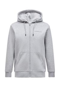 Peak Performance M Original Small Logo Zip Hood Sweatshirt Herren - GRAU