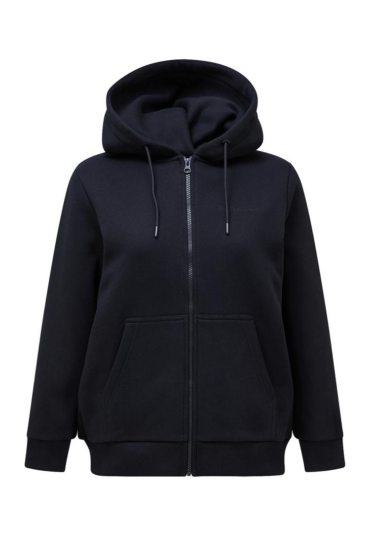 Peak Performance Peak Performance W Original Small Logo Zip Hood Sweatshirt Damen - schwarz - 0 | SportScheck
