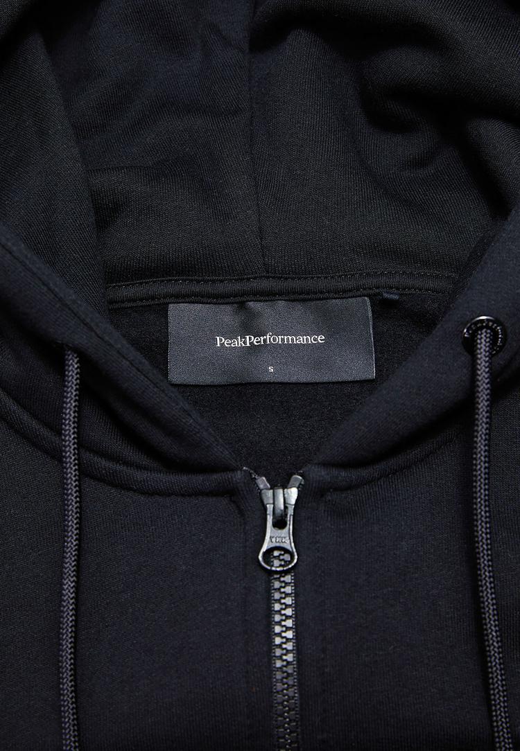 Peak Performance Peak Performance W Original Small Logo Zip Hood Sweatshirt Damen - schwarz - 2 | SportScheck