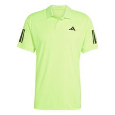 adidas Club Tennis 3-Streifen Poloshirt Funktionsshirt Herren Lucid Lemon