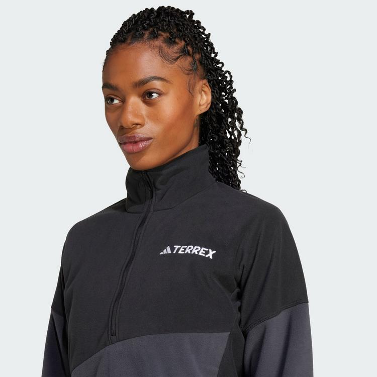 adidas adidas TERREX Multi Climawarm Fleece-oberteil Fleecepullover Damen - Black / Carbon - 0 | SportScheck
