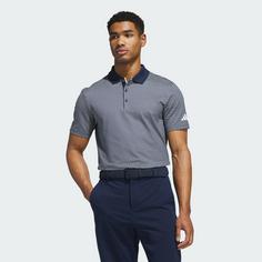 Rückansicht von adidas Beyond Textured Poloshirt Funktionsshirt Herren Collegiate Navy