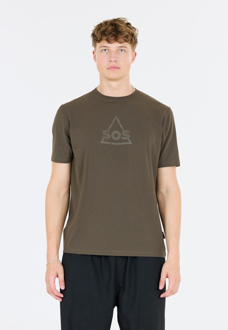 SOS SOS Kvitfjell Printshirt Herren - 1071 Black Ink - 1 | SportScheck