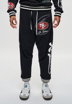 Rückansicht von Re:Covered NFL 49ERS Go Niner Sweathose Herren Black