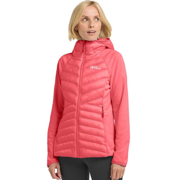 Jack Wolfskin Jack Wolfskin ROUTEBURN PRO HYBRID W Fleecejacke Damen - sunset coral - 0 | SportScheck