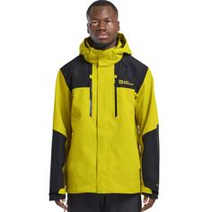 Rückansicht von Jack Wolfskin JASPER 2L JKT M Funktionsjacke Herren chartreuse