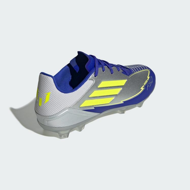adidas adidas F50 League Messi FG/MG Fu&szlig;ballschuh Fu&szlig;ballschuhe - Silver Metallic / Solar Yellow / Lucid Blue - 3 | SportScheck