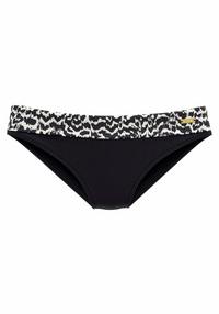 Lascana Bikini-Hose Bikini Hose Damen - schwarz-creme