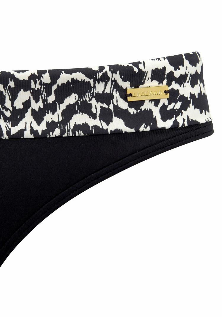 Lascana Lascana Bikini-Hose Bikini Hose Damen - schwarz-creme - 0 | SportScheck