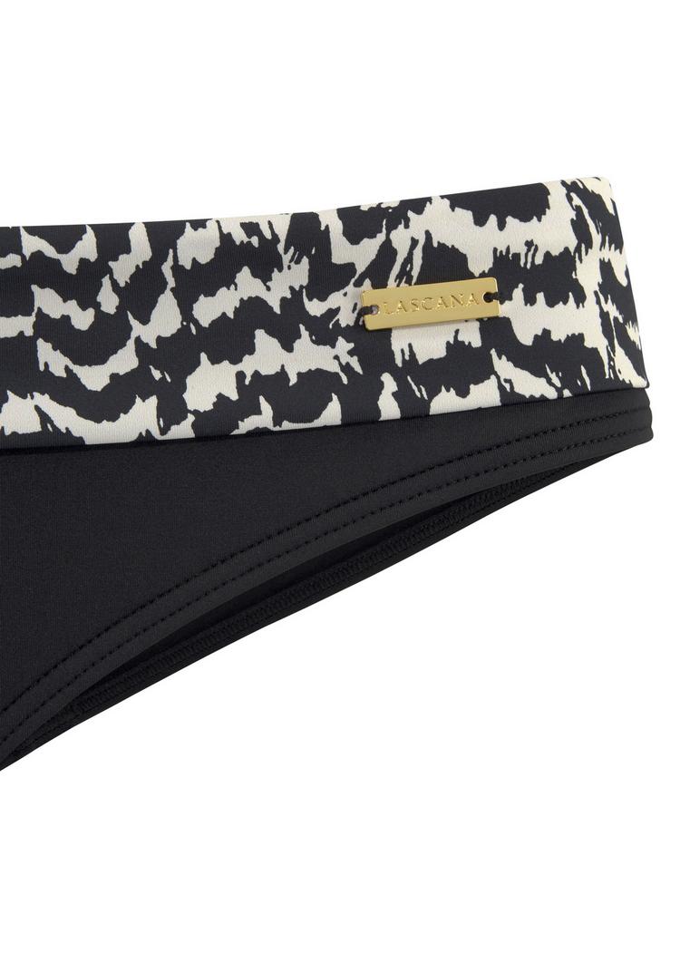 Lascana Lascana Bikini-Hose Bikini Hose Damen - schwarz-creme - 2 | SportScheck