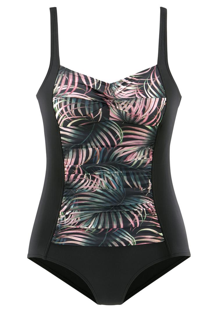 Lascana Lascana Badeanzug Badeanzug Damen - schwarz-bedruckt - 0 | SportScheck