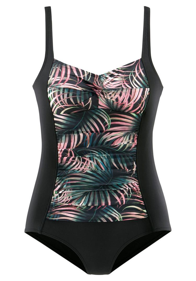 Lascana Lascana Badeanzug Badeanzug Damen - schwarz-bedruckt - 1 | SportScheck