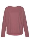 ELBSAND Longsleeve Longshirt Damen - mauve meliert