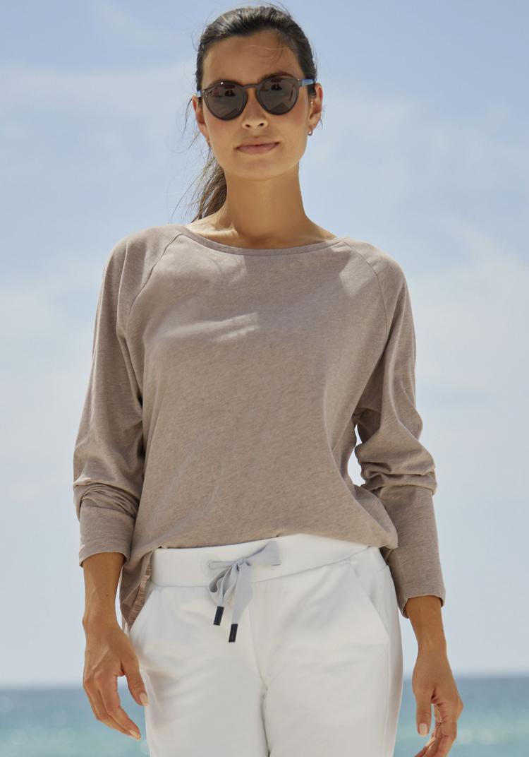 ELBSAND ELBSAND Longsleeve Longshirt Damen - taupe - 1 | SportScheck