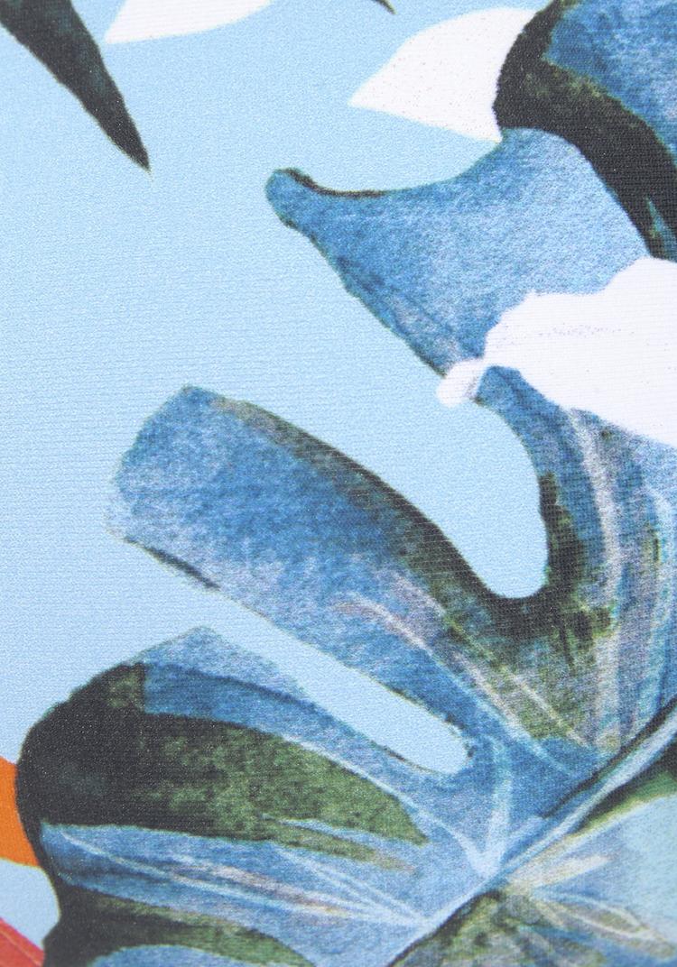 VENICE BEACH VENICE BEACH B&uuml;gel-Bandeau-Bikini-Top Bikini Oberteil Damen - hellblau-bedruckt - 1 | SportScheck