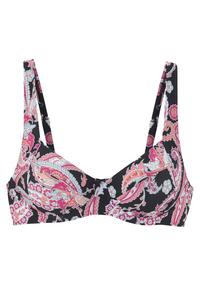 sunseeker B&uuml;gel-Bikini-Top Bikini Oberteil Damen - schwarz bedruckt