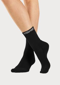 Rückansicht von Chiemsee Tennissocken Socken schwarz