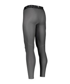 Rückansicht von Under Armour Baselayer HG Leggings Laufhose Herren grau