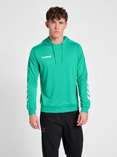 Rückansicht von hummel hmlPROMO POLY HOODIE Hoodie Herren ATLANTIS