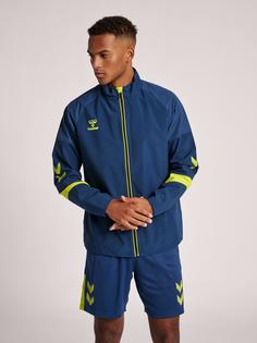 Rückansicht von hummel hmlLEAD TRAINING JACKET Funktionssweatshirt Herren DARK DENIM