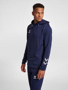 Rückansicht von hummel hmlLEAD POLY HOODIE Hoodie Herren MARINE