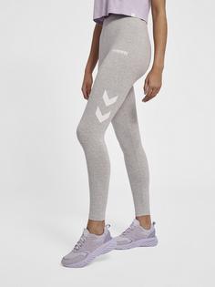 Rückansicht von hummel hmlLEGACY WOMAN HIGH WAIST TIGHTS Tights Damen GREY MELANGE