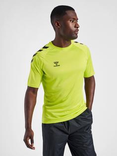 Rückansicht von hummel hmlCORE XK CORE POLY T-SHIRT S/S Funktionsshirt LIME POPSICLE