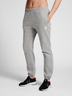 Rückansicht von hummel hmlGG12 SWEAT PANTS WOMAN Trainingshose Damen GREY MELANGE