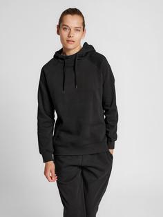 Rückansicht von hummel hmlRED CLASSIC HOODIE WOMAN Hoodie Damen BLACK