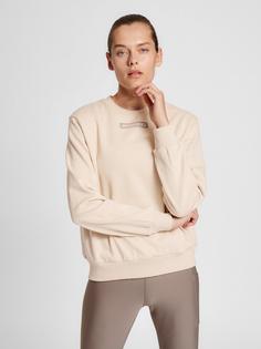 Rückansicht von hummel hmlTE ELEMENT SWEATSHIRT Funktionssweatshirt Damen CHATEAU GRAY