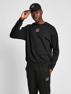 Rückansicht von hummel hmlLP10 BOXY SWEATSHIRT Sweatshirt Herren BLACK
