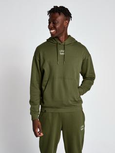 Rückansicht von hummel hmlLP10 BOXY SWEAT HOODIE Hoodie Herren IVY GREEN
