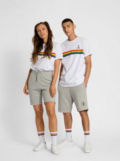 Rückansicht von hummel hmlEVERYTHING NOTHING SWEAT SHORTS Shorts GREY MELANGE