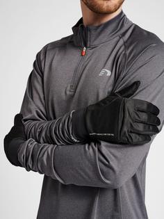 Rückansicht von Newline CORE PROTECT GLOVES Laufhandschuhe BLACK