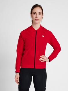 Rückansicht von Newline WOMENS CORE BIKE JACKET Funktionssweatshirt Damen TANGO RED