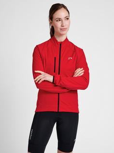Rückansicht von Newline WOMENS CORE BIKE THERMAL JACKET Funktionssweatshirt Damen TANGO RED