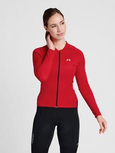 Rückansicht von Newline WOMENS CORE BIKE L/S JERSEY Funktionssweatshirt Damen TANGO RED