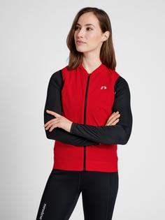 Rückansicht von Newline WOMENS CORE BIKE GILET Funktionssweatshirt Damen TANGO RED