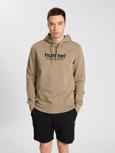 Rückansicht von hummel hmlBOOSTER HOODIE Hoodie GREIGE