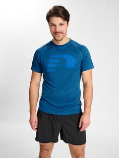 Rückansicht von Newline nwlORLANDO T-SHIRT S/S male Funktionsshirt Herren MAJOLICA BLUE MELANGE